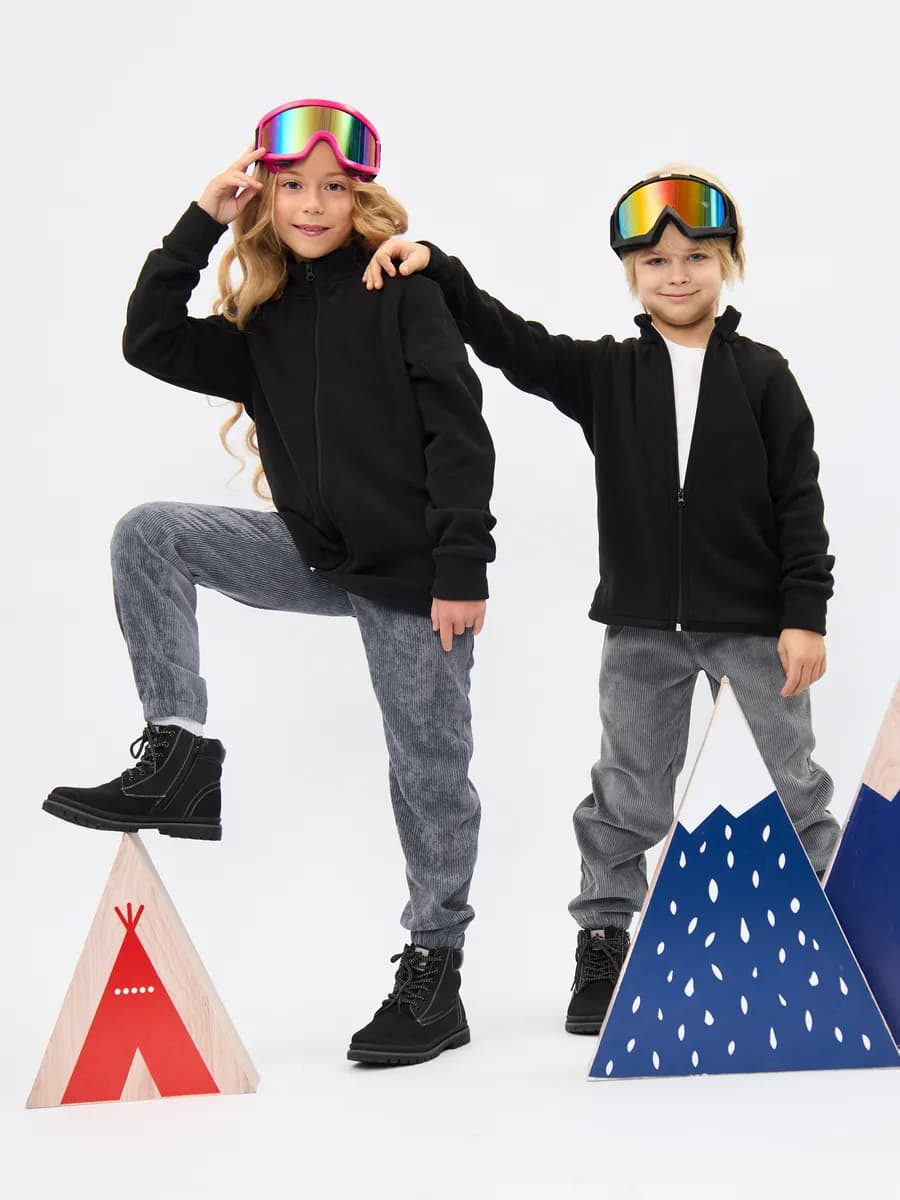 Кофта флисовая на молнии детская