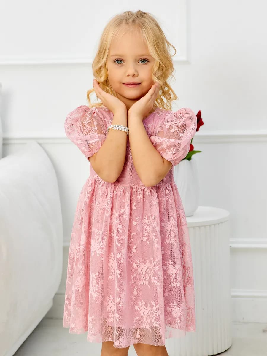 Платье детское нарядное гипюровое праздничное