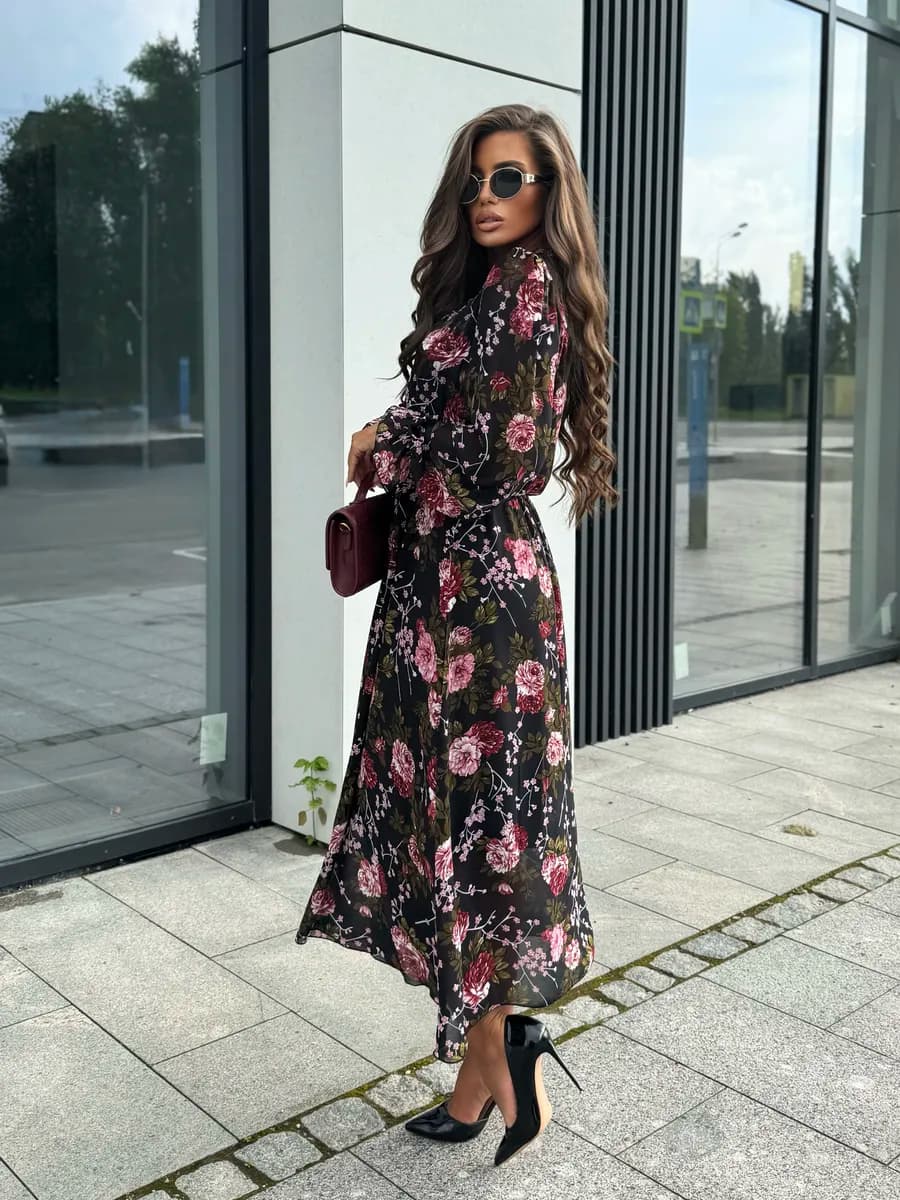 Шифоновое вечернее платье