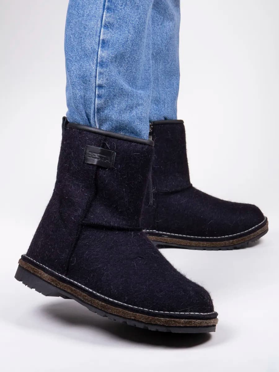 Угги валенки зимние войлочные - фото 1