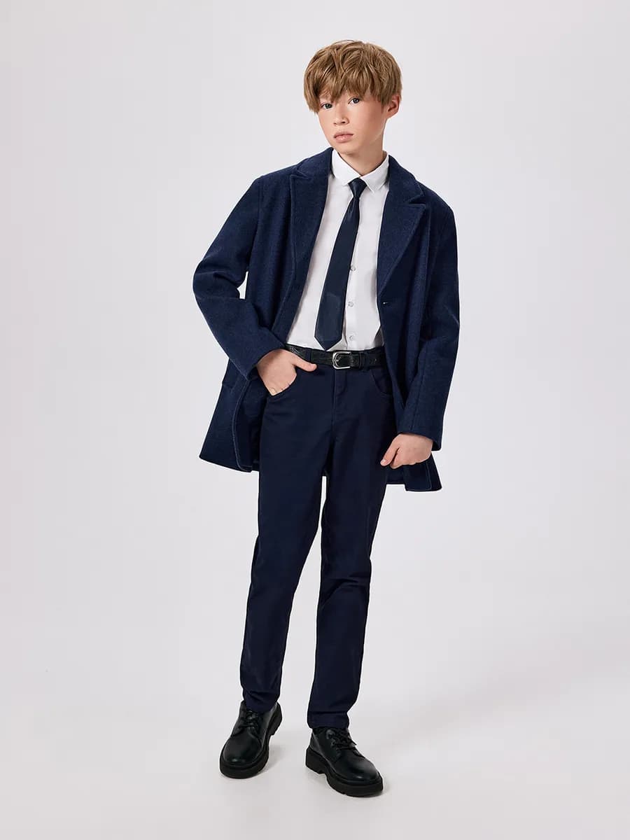 Брюки чиносы школьные прямые на подростка