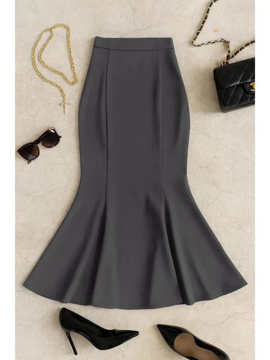 Юбка офисная миди - фото 1