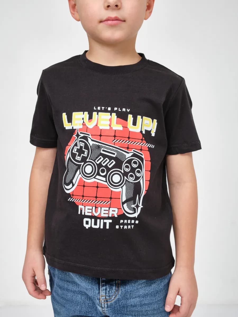 Футболка с принтом хлопок