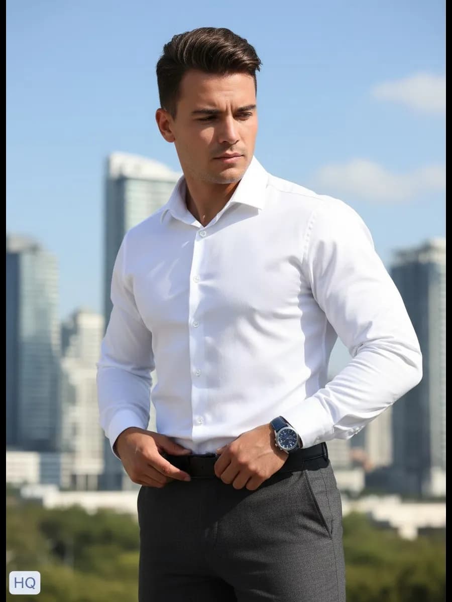 Рубашка белая