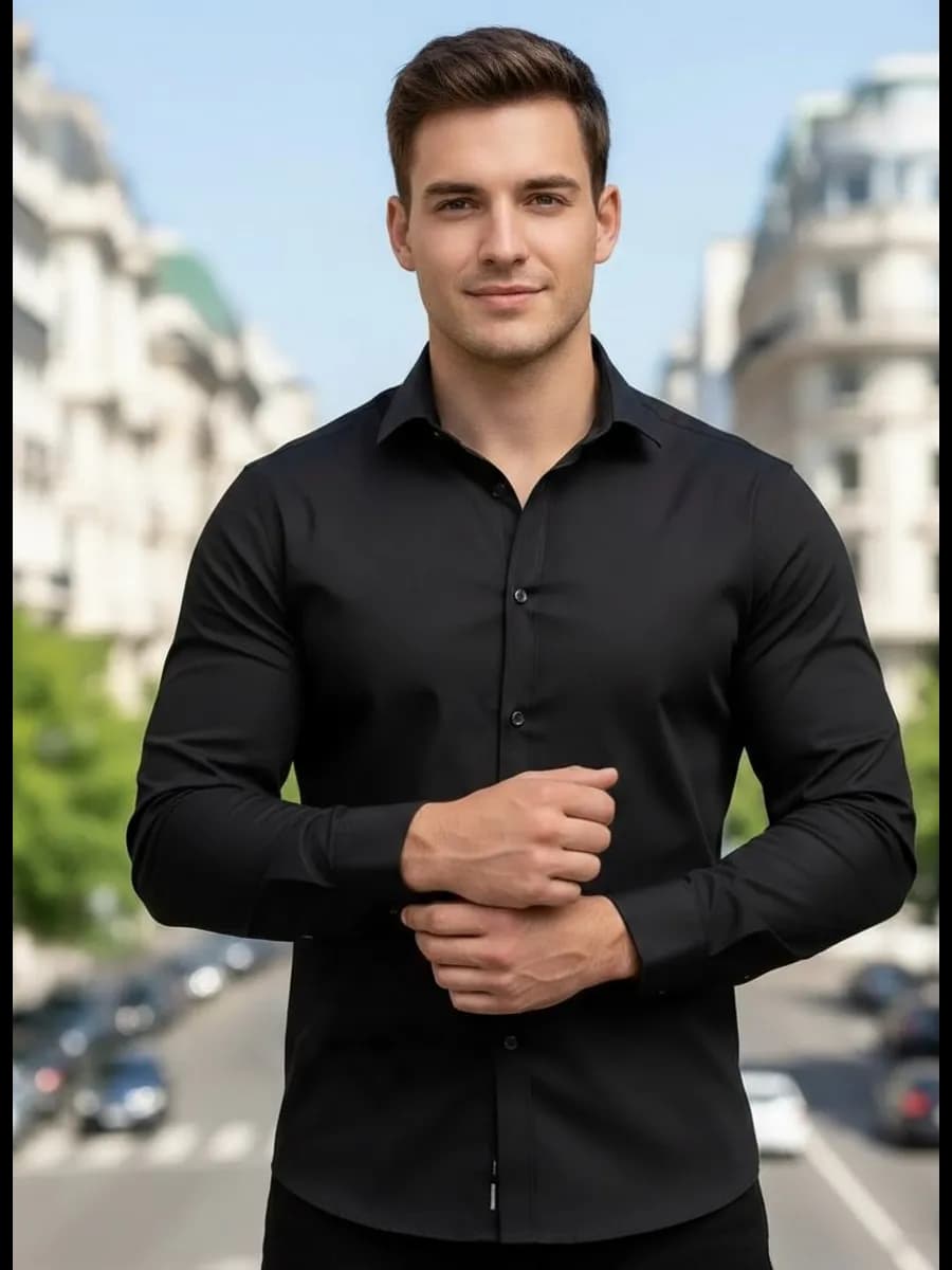 Рубашка черная