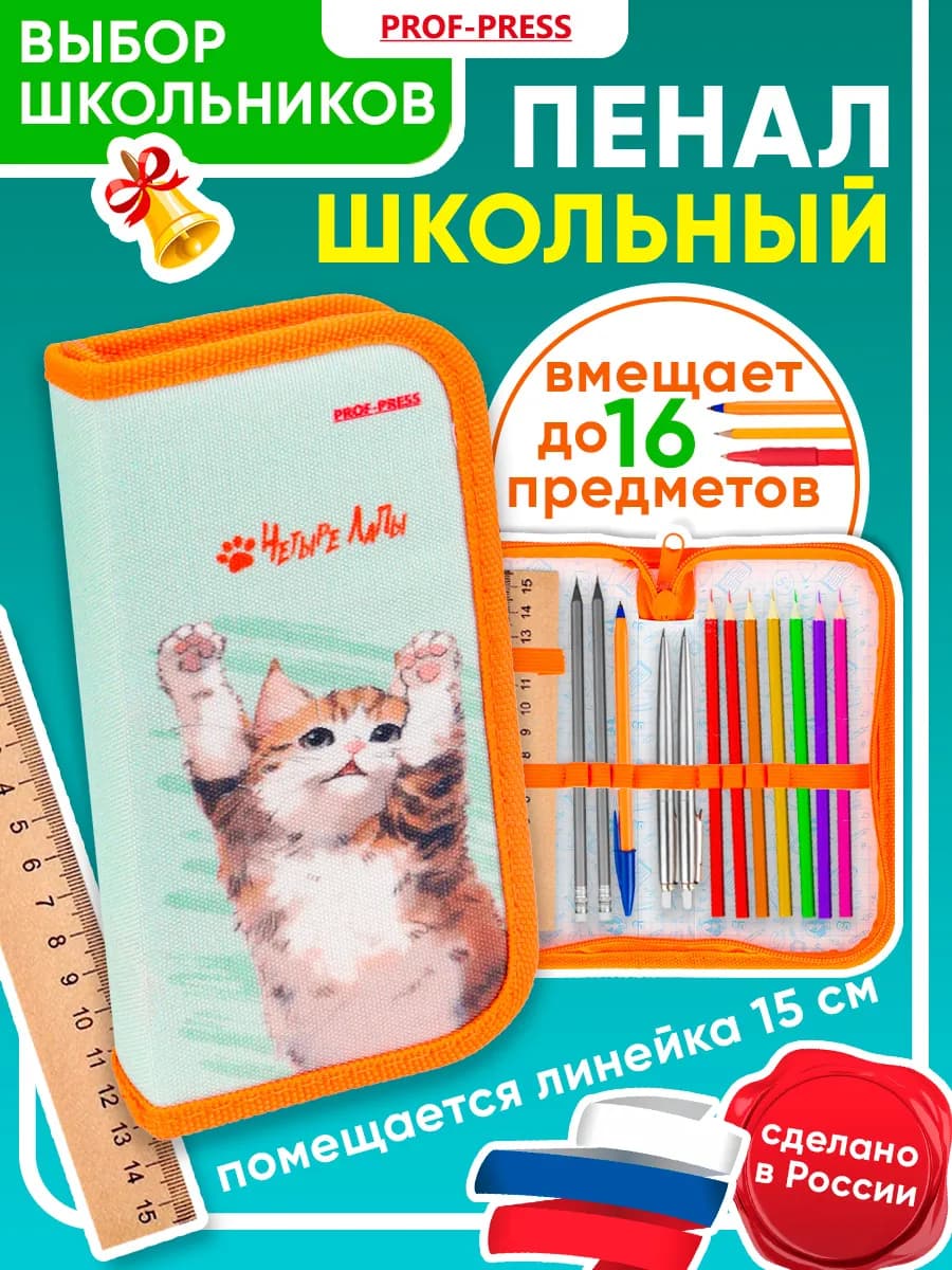 Пенал школьный для девочки