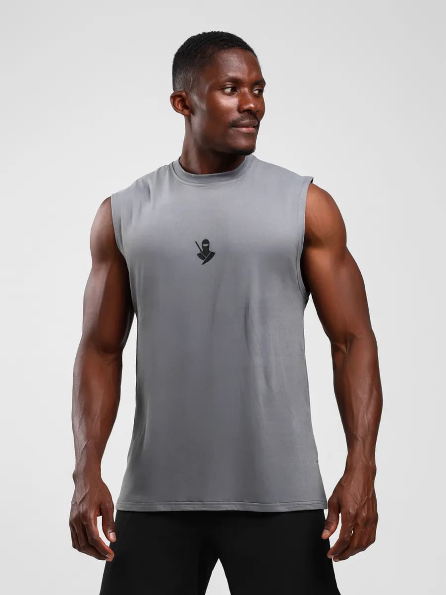 Майка спортивная свободная оверсайз для зала фитнеса