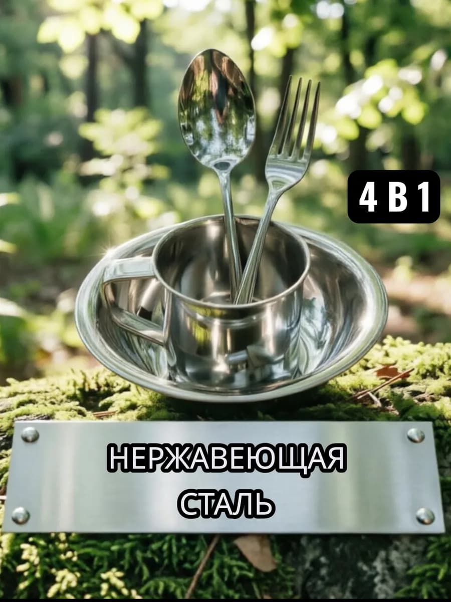 Набор туристической походной посуды на 1