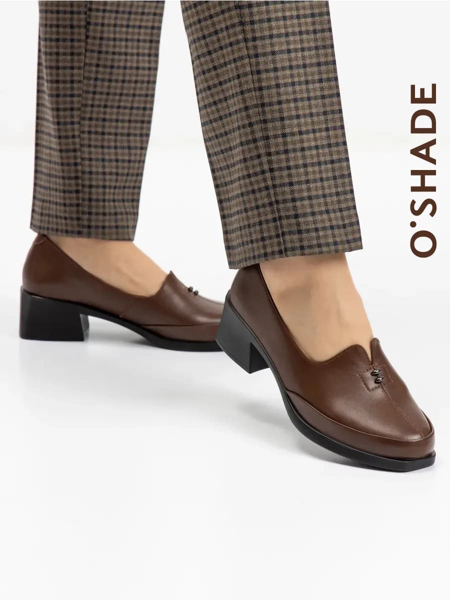Туфли коричневые женские