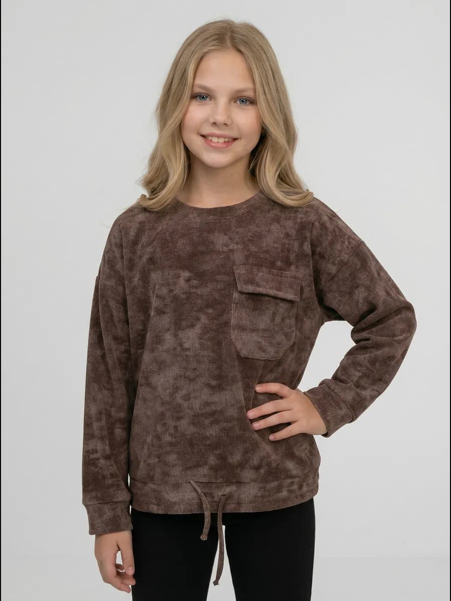 Свитшот школьный оверсайз детский кофта