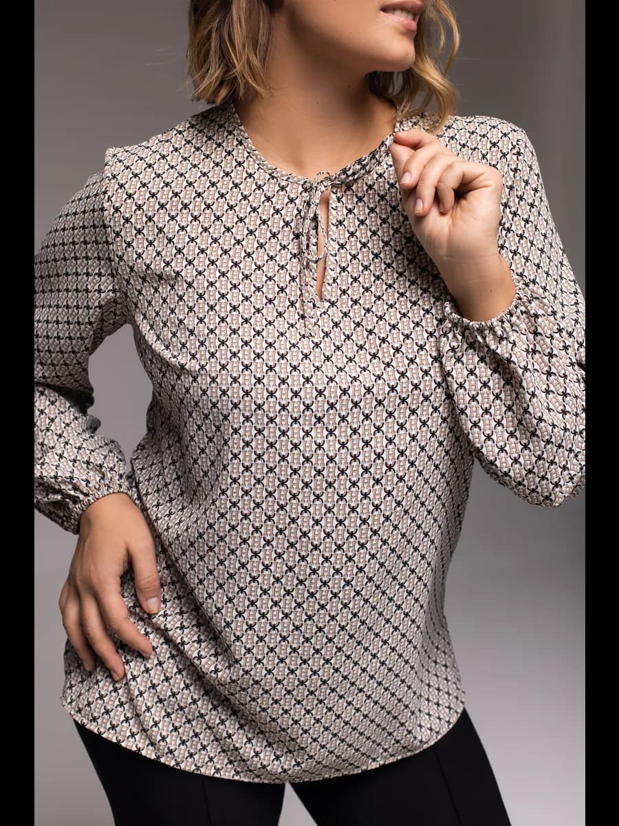Блузка женская офисная больших размеров