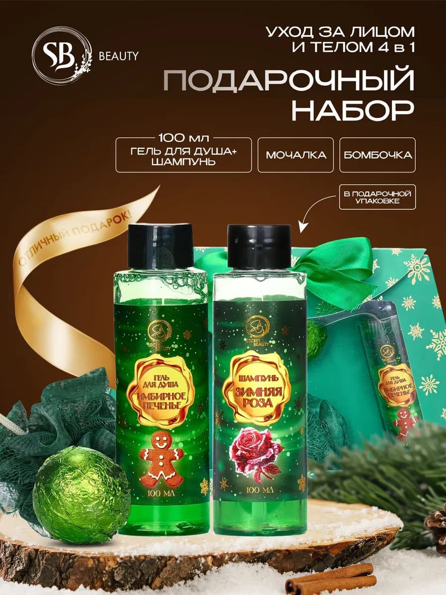 Новогодний подарочный набор уходовой косметики