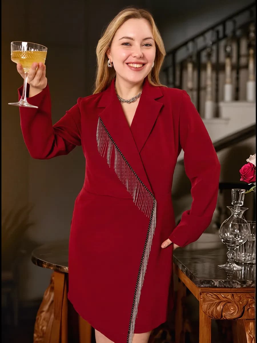 Платье пиджак вечернее нарядное на праздник - фото 1