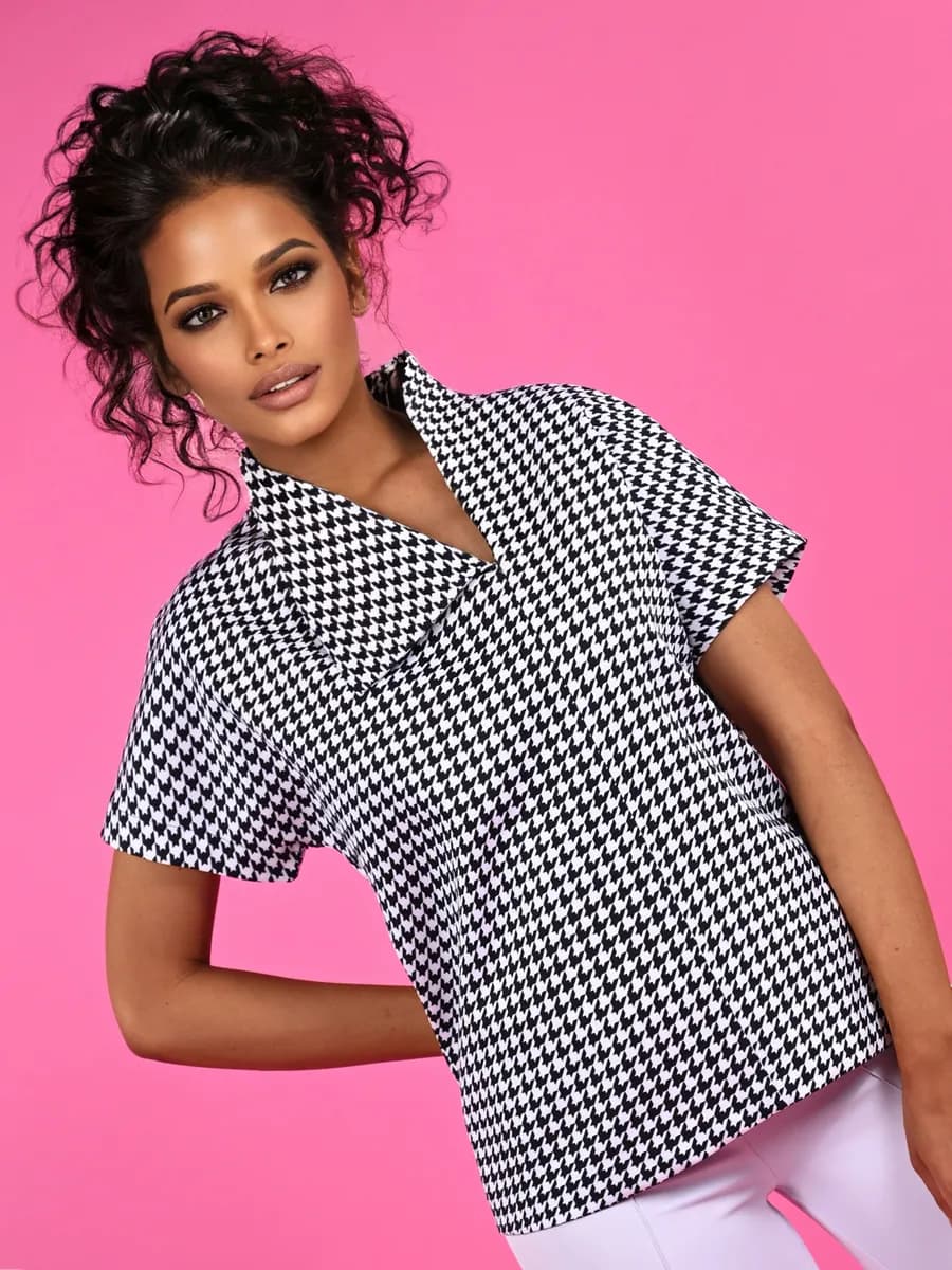 Блузка текстильная с коротким рукавом топ вечерний