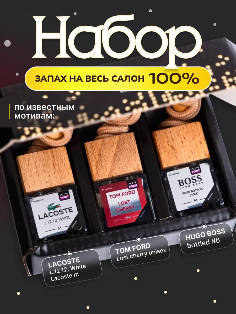 Ароматизатор в машину автопарфюм набор