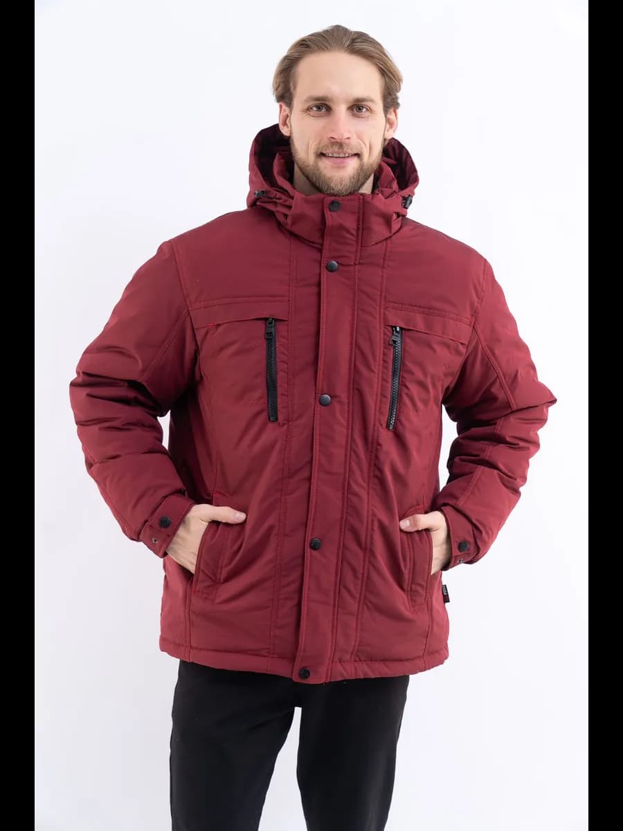 Куртка зимняя мужская утепленным с капюшоном