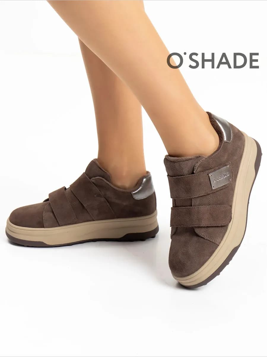 Полуботинки женские демисезонные замшевые