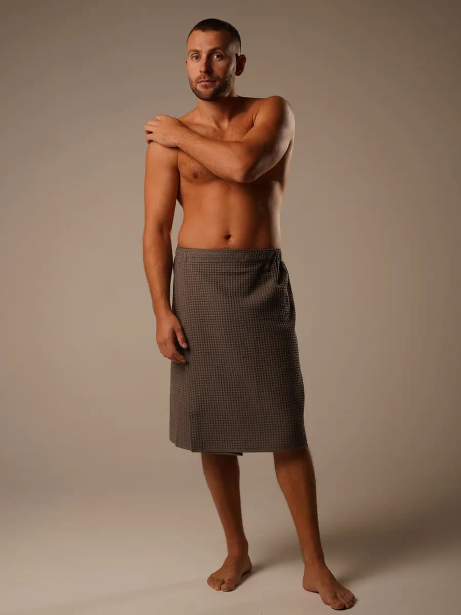 Килт банный из вафельной ткани - фото 1