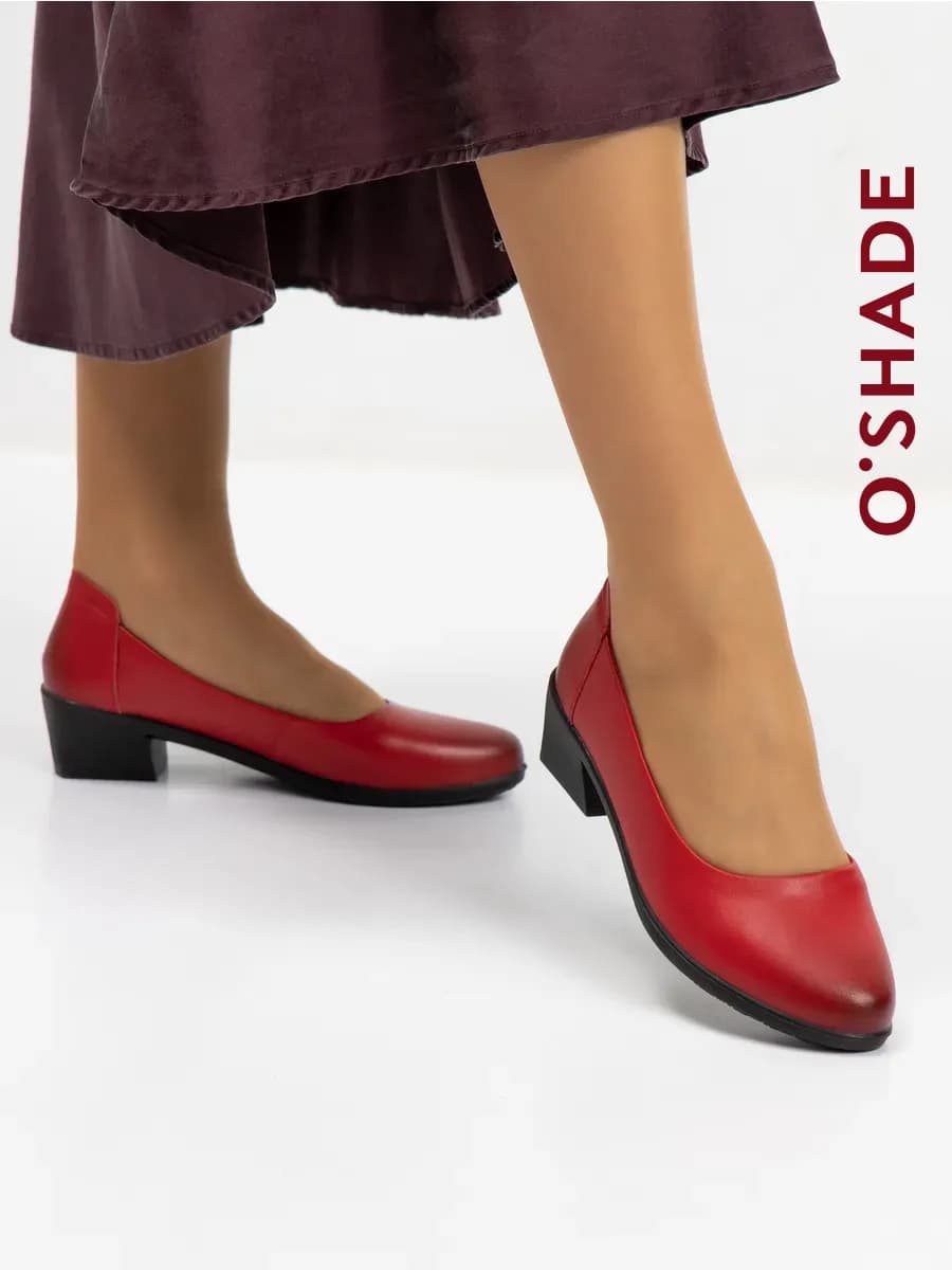 Туфли красные женские