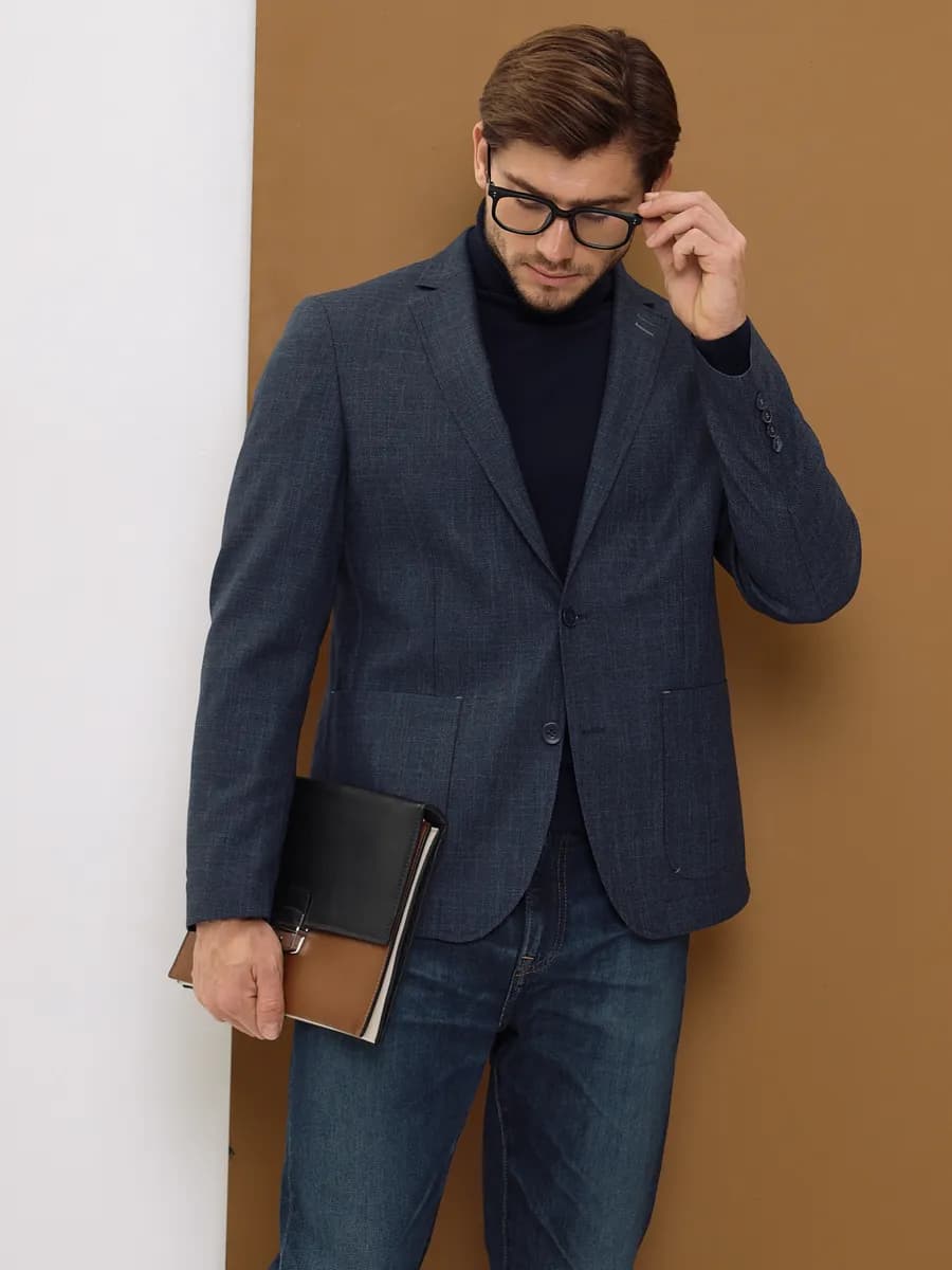 Пиджак стильный под джинсы - фото 1