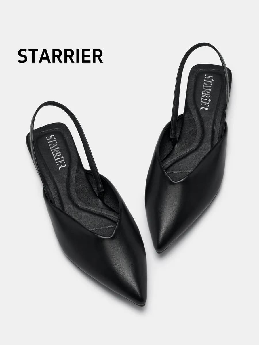 Мюли летние на плоской подошве