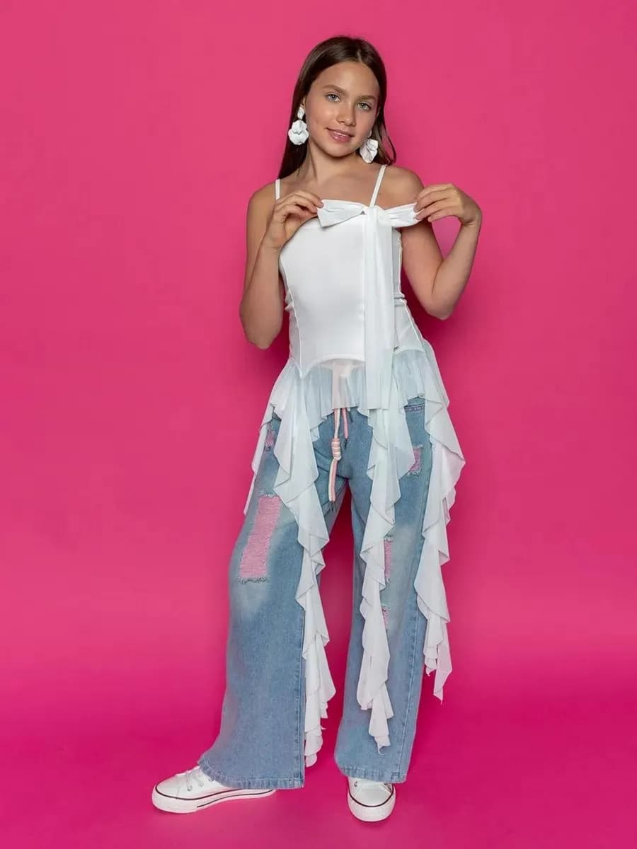 Топ с воланами - фото 1