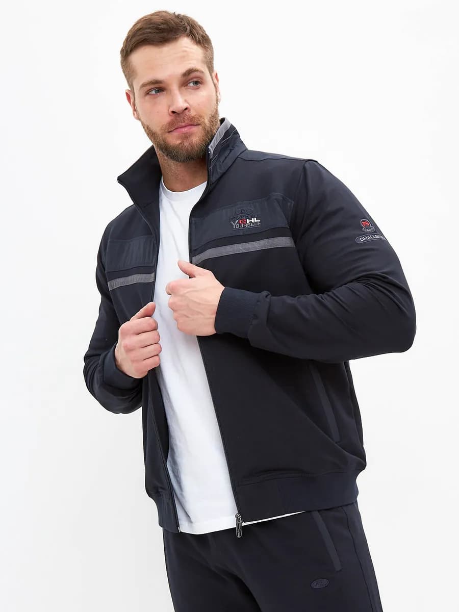 Спортивный костюм мужской на молнии Турция - фото 1