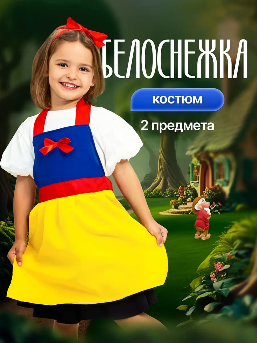 Костюм белоснежки для девочки