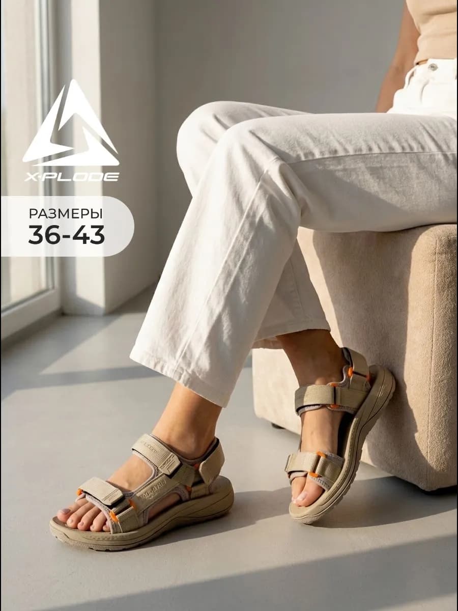 Босоножки спортивные сандалии на липучках