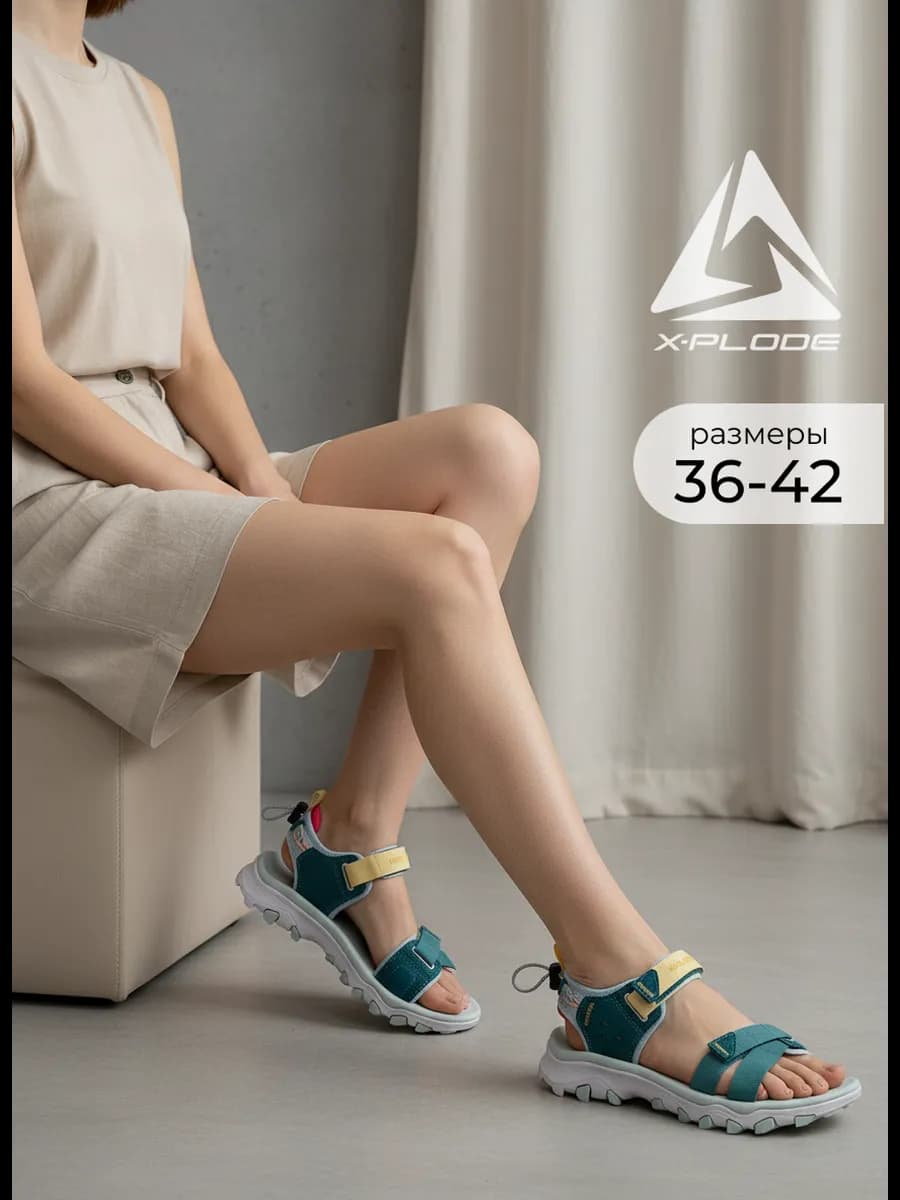 Босоножки сандалии открытые на липучках