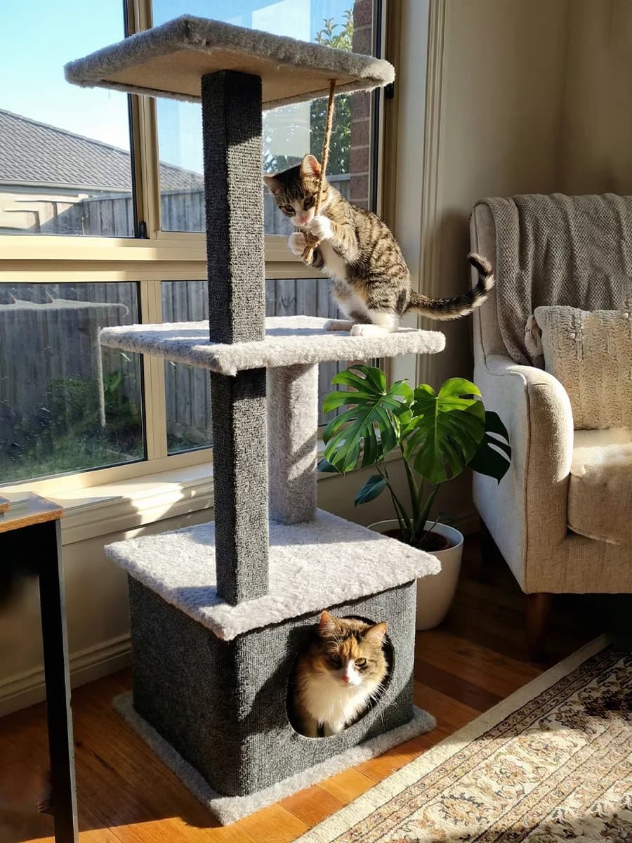 Домик для кошки с когтеточкой