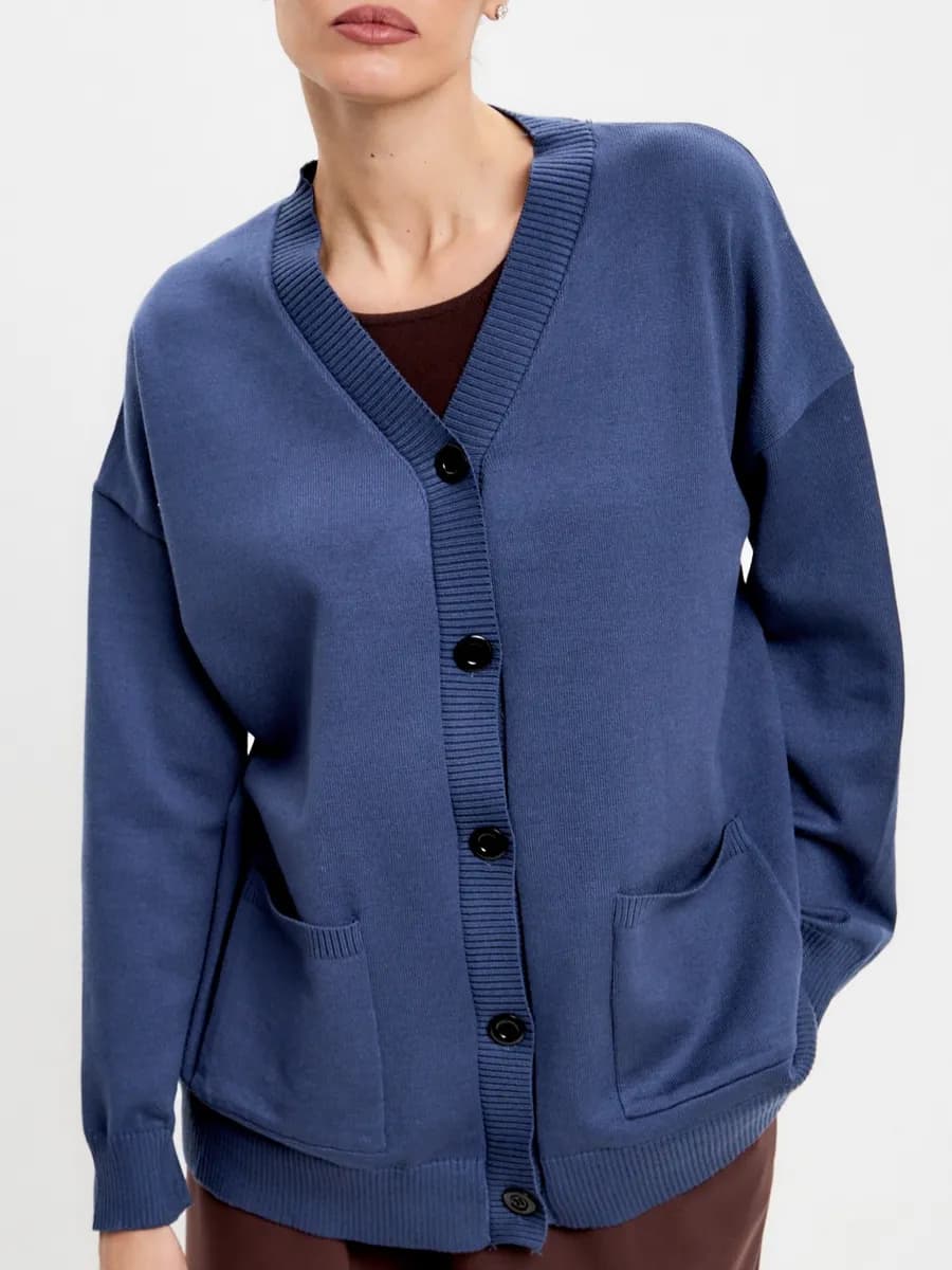 Кардиган оверсайз на пуговицах