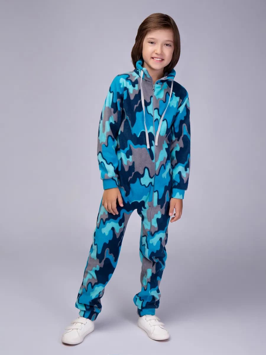 Комбинезон флисовый с высоким горлом