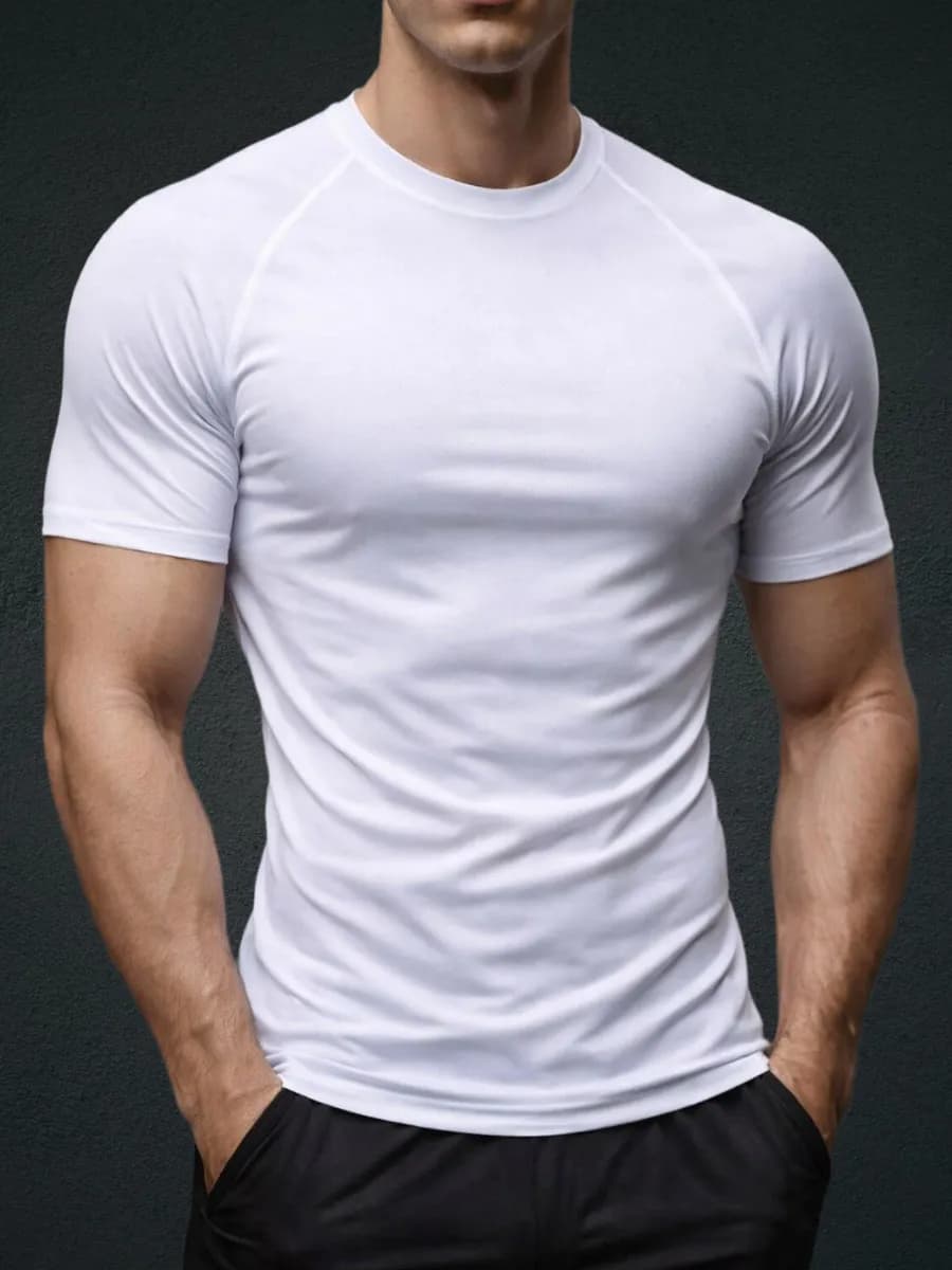 футболка для тренировок спортивная компрессионная рашгард