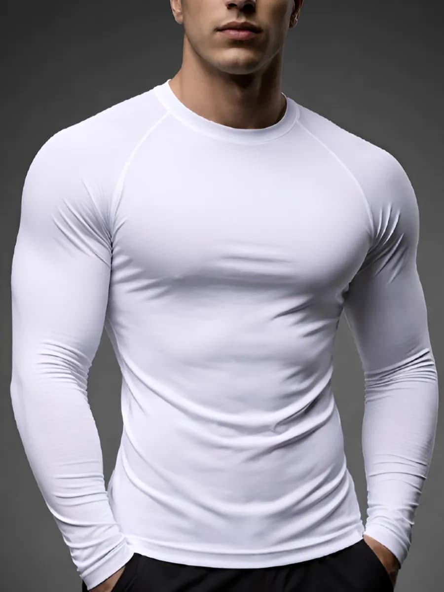 Лонгслив компрессионный кофта спортивная рашгард