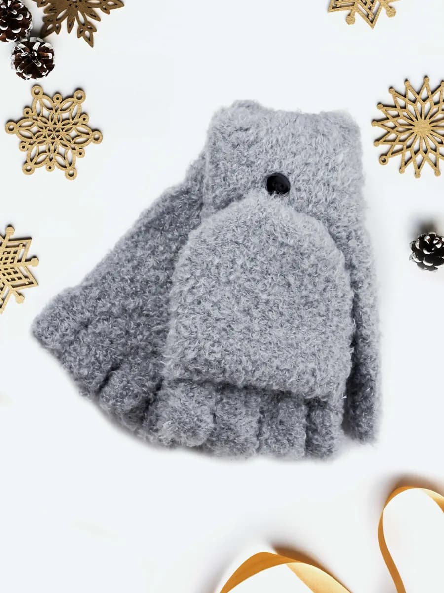 Перчатки-варежки (митенки)