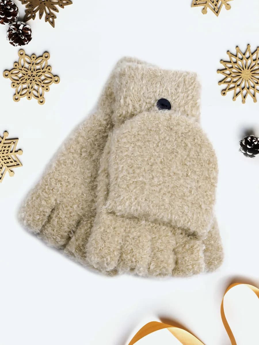 Перчатки-варежки (митенки)