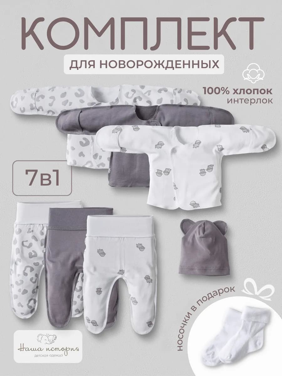 Комплект на выписку новорожденного 7 в 1