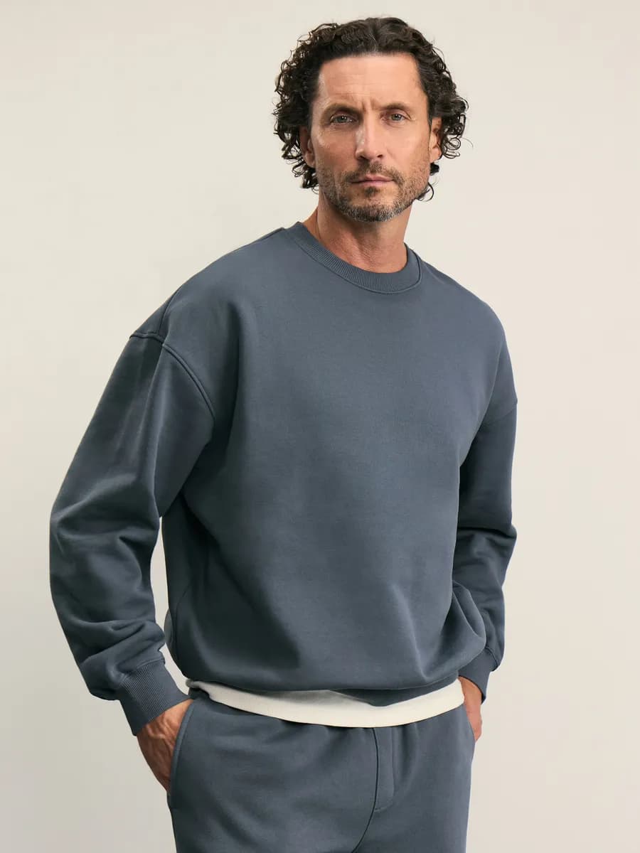 Свитшот оверсайз прямог кроя спортивный - фото 1