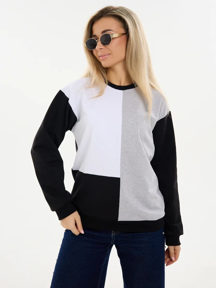 Свитшот толстовка оверсайз трикотажная