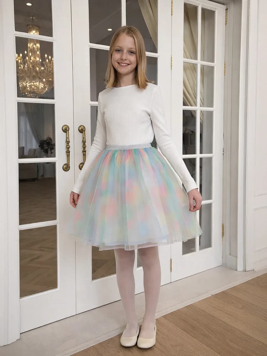 Юбка пачка из фатина пышная нарядная - фото 1