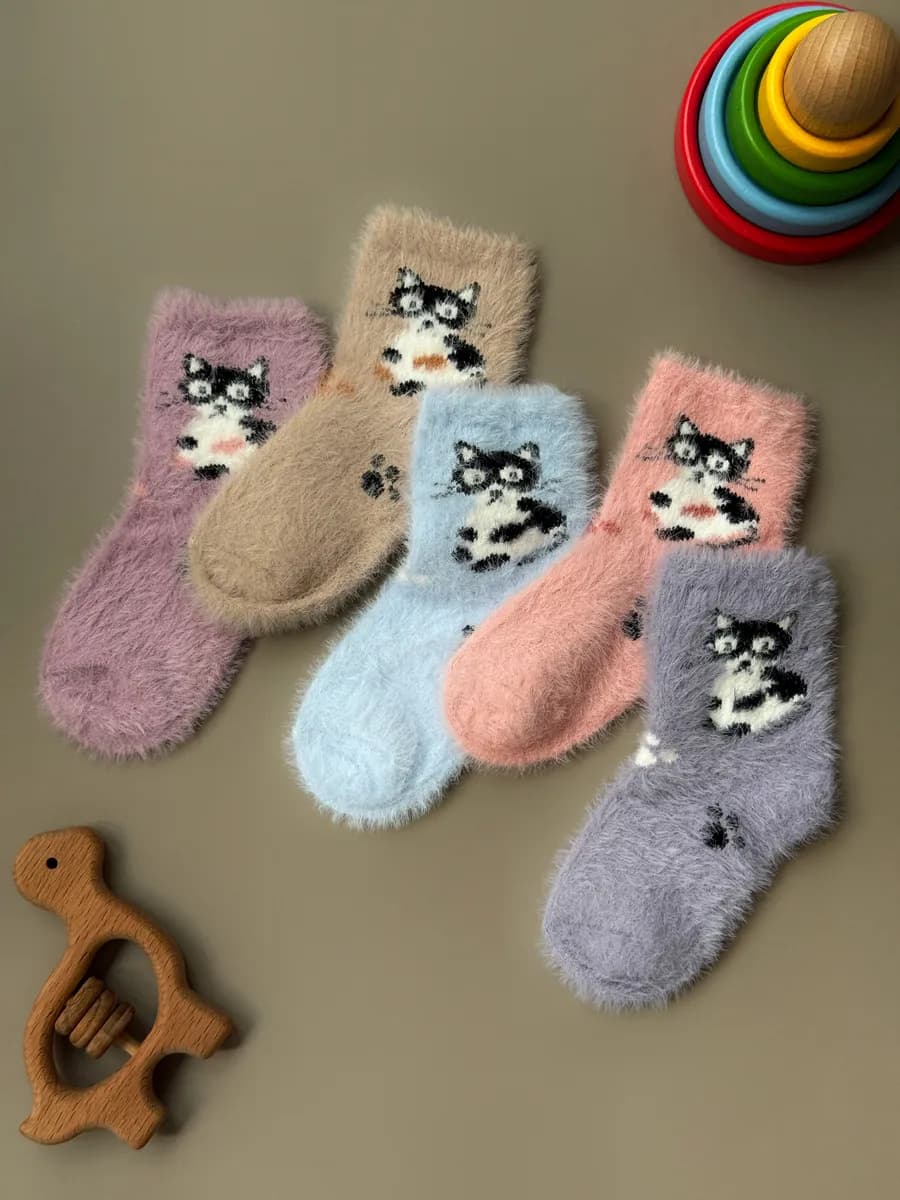 Набор детских теплых носков - фото 1