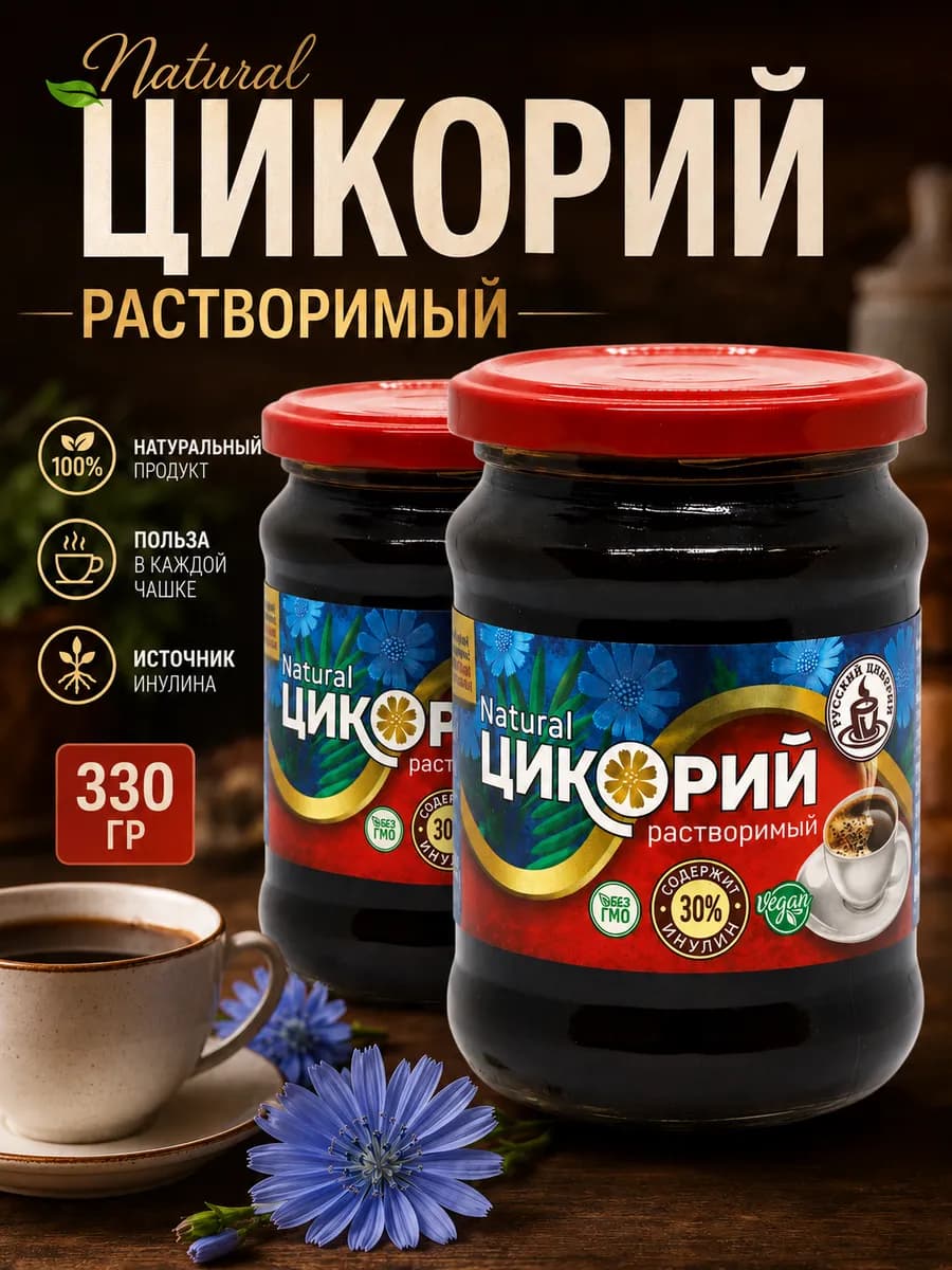 Цикорий Жидкий растворимый 330 гр 2 шт