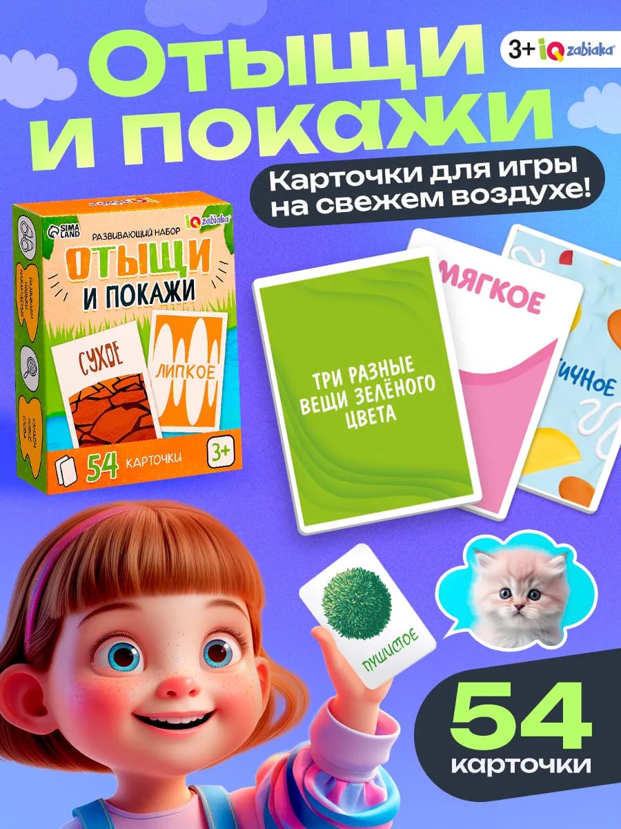 Настольная игра 3+ Отыщи и покажи развивающая