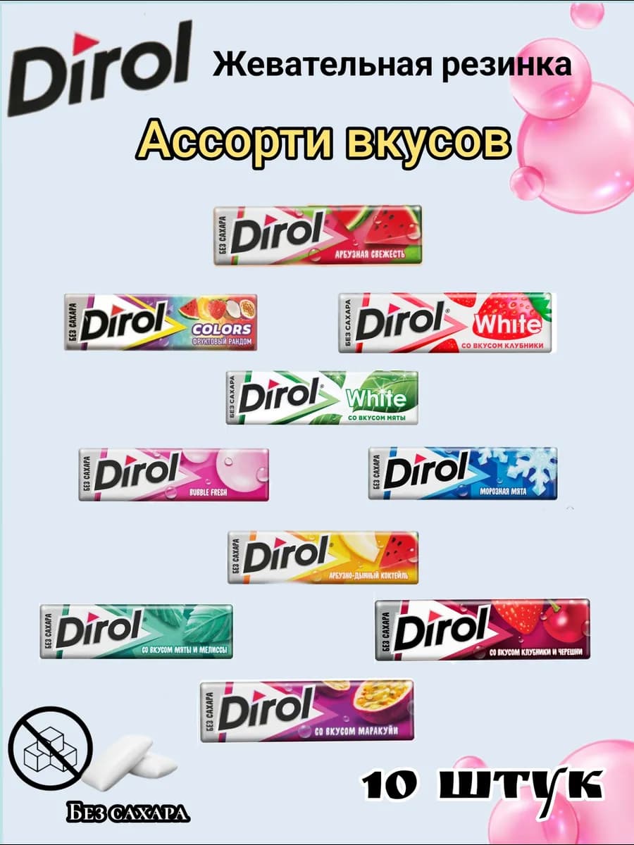 Жевательная резинка Ассорти вкусов