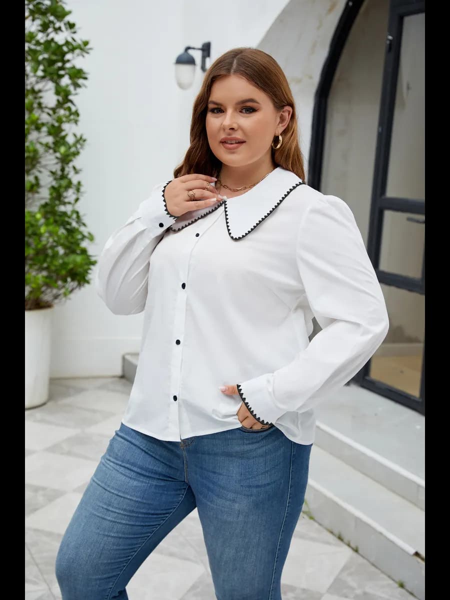 Рубашка блузка оверсайз нарядная в офис