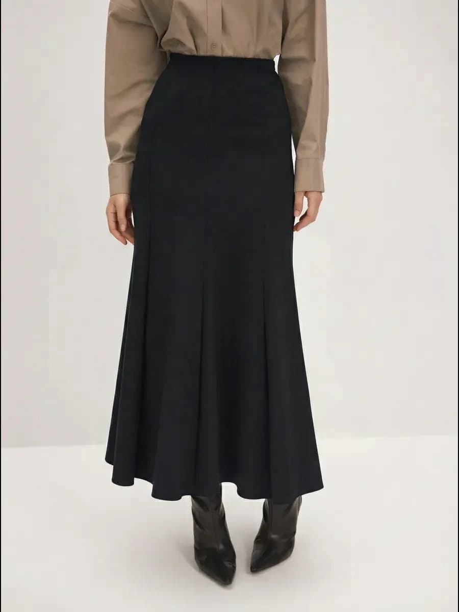 Юбка трикотажная годе