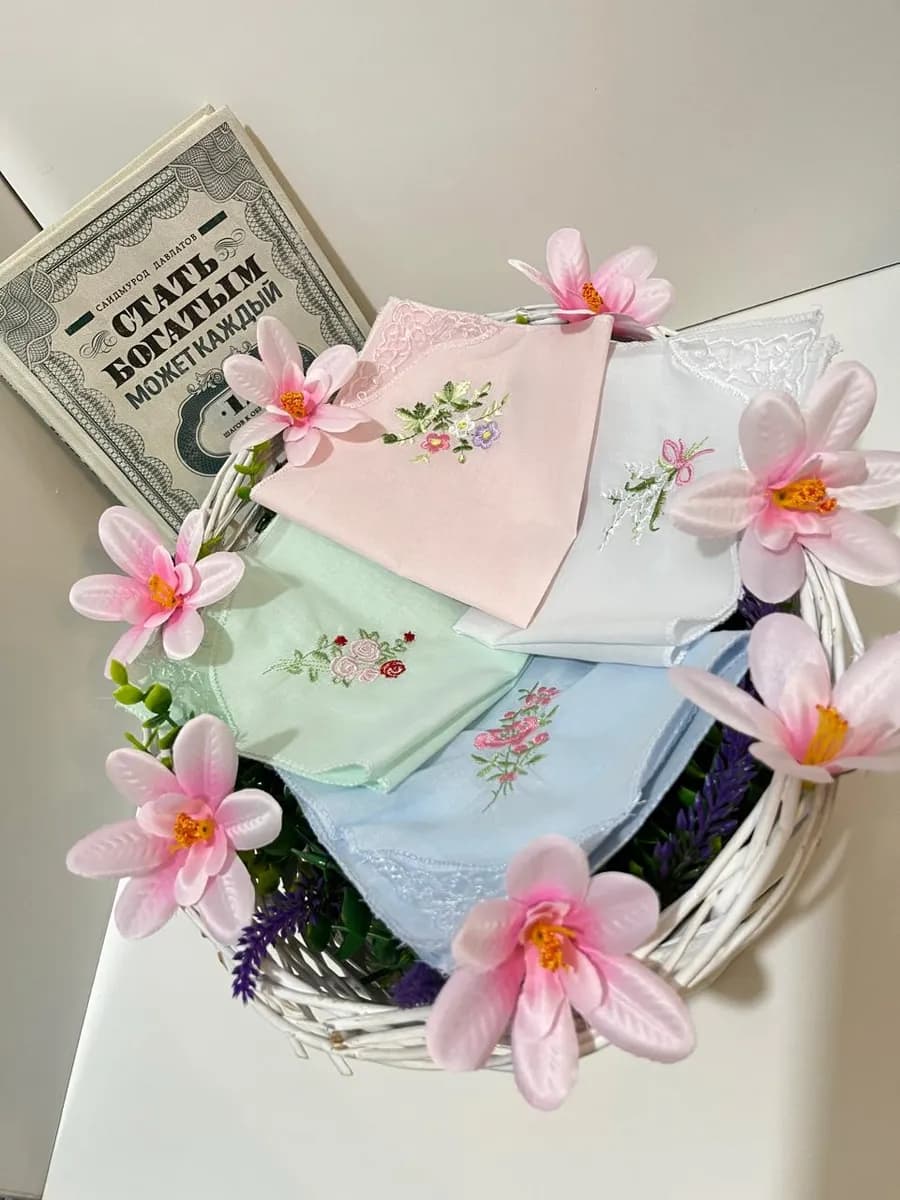 носовые платки женские 4 штуки