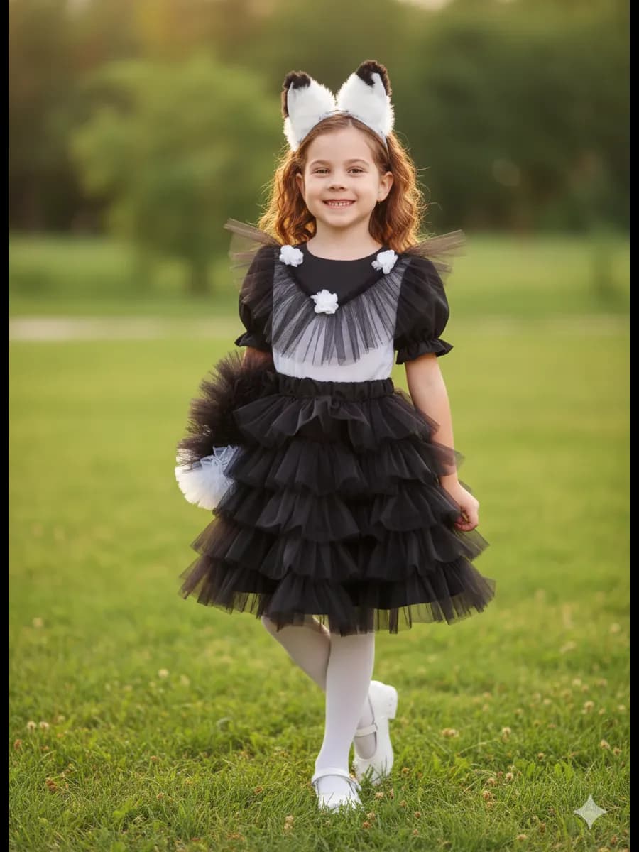 Карнавальный костюм кошечка - фото 1