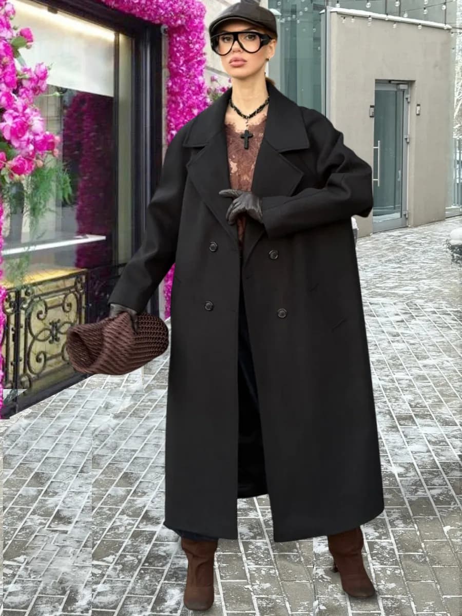 Пальто длинное весеннее